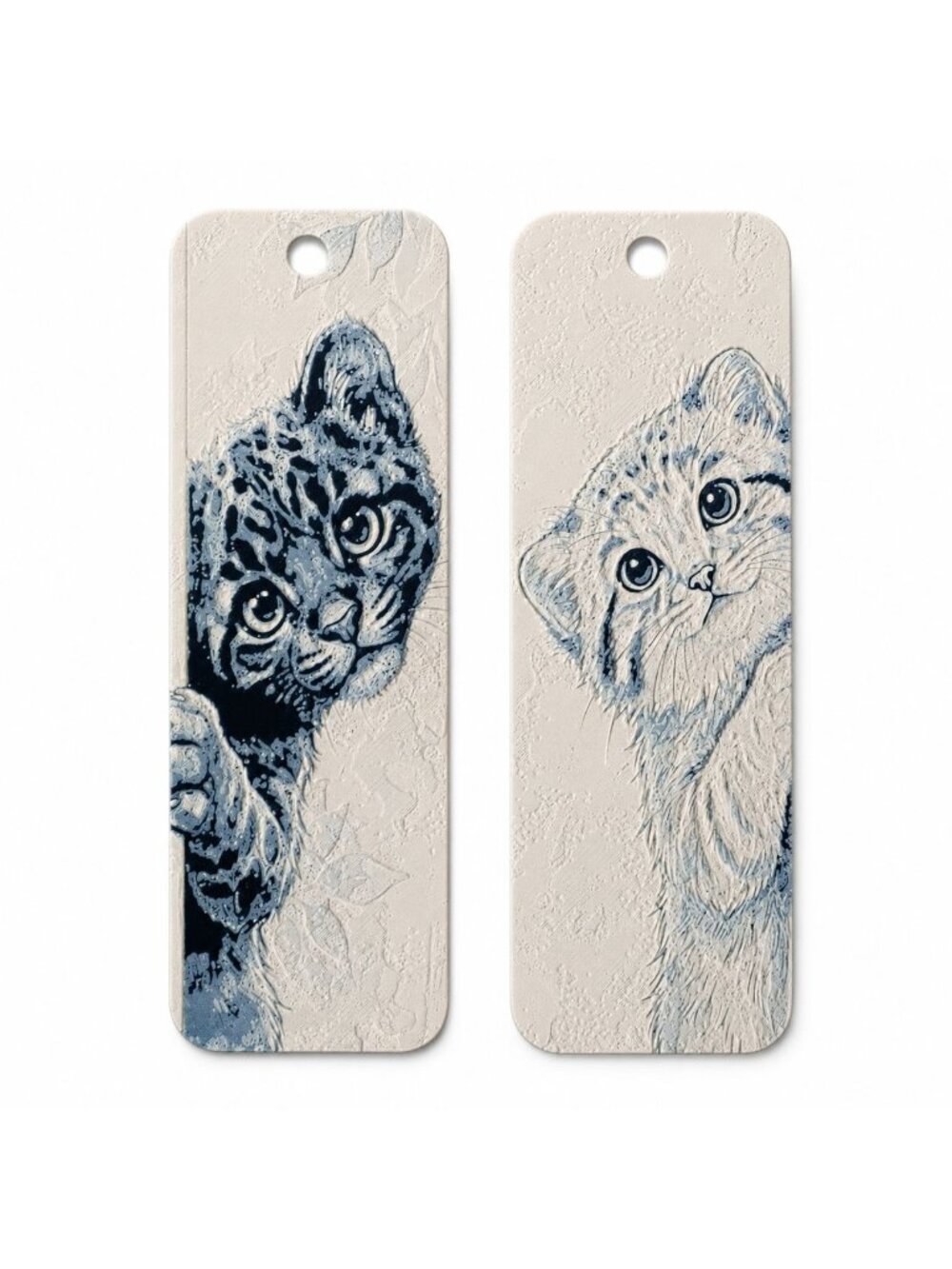 3D Printed Cat Bookmark Set, Kitten Bookmarks for Book Lovers, Animal Bookmarks